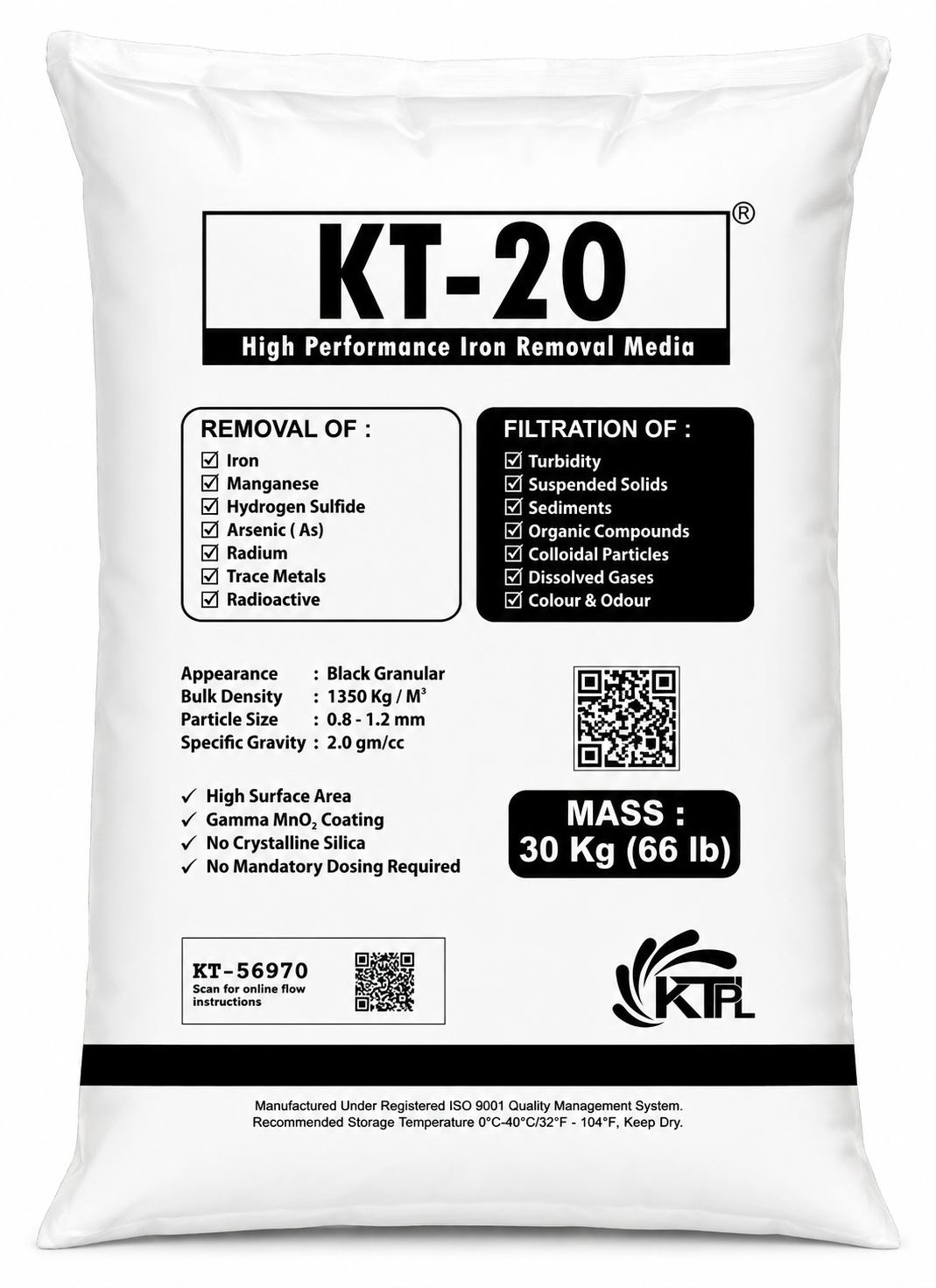KT-20 Iron Removal Media